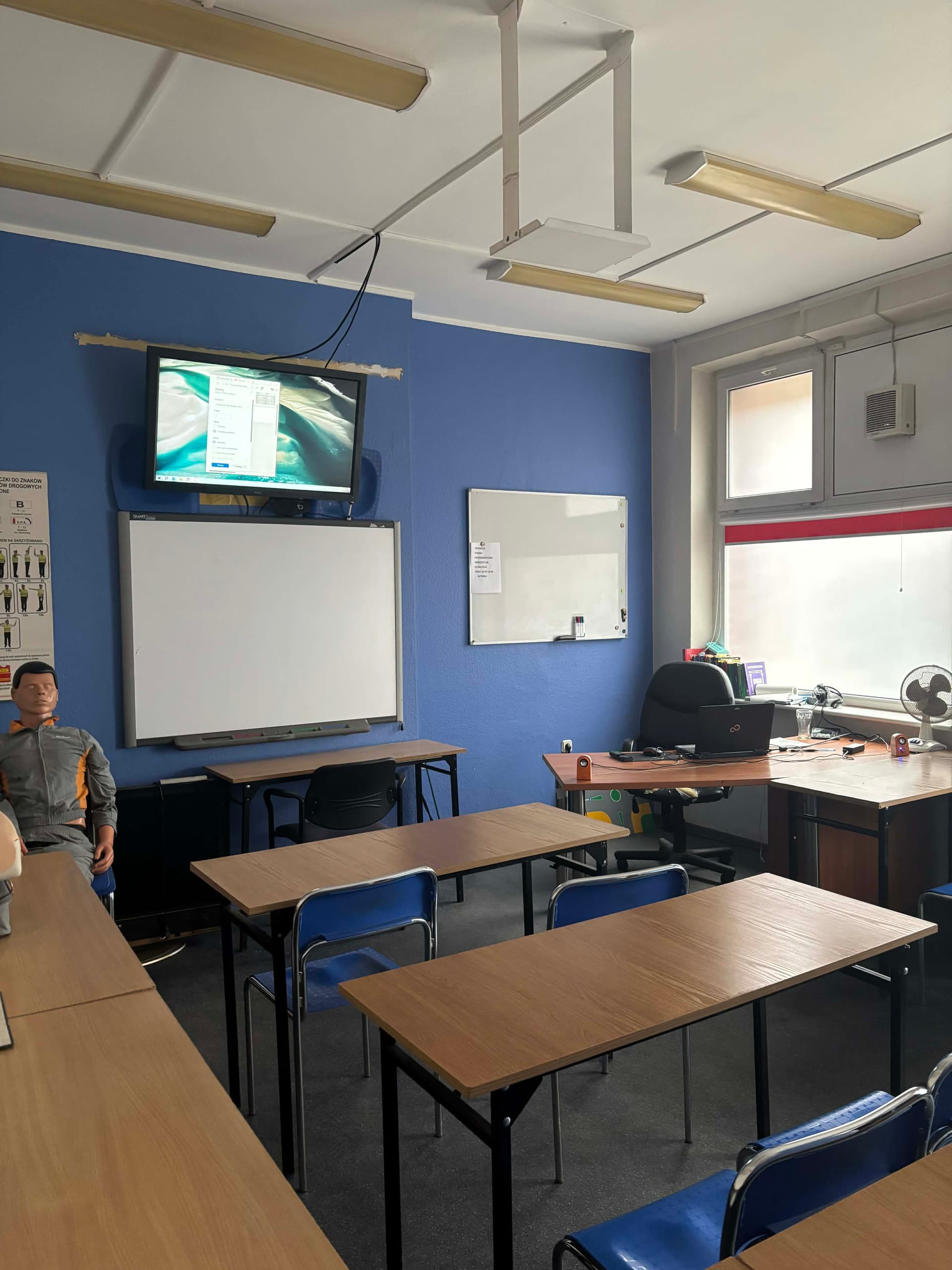 Sala wykładowa szkoły jazdy Credo